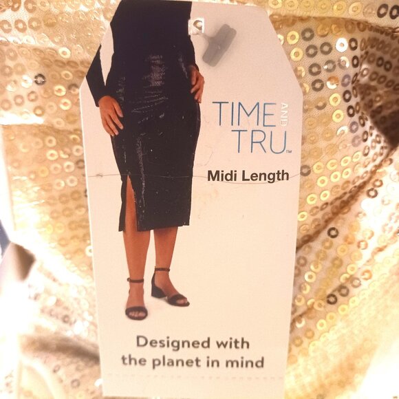 Sequin Midi Skirt NWT Medium - Picture 2 of 6